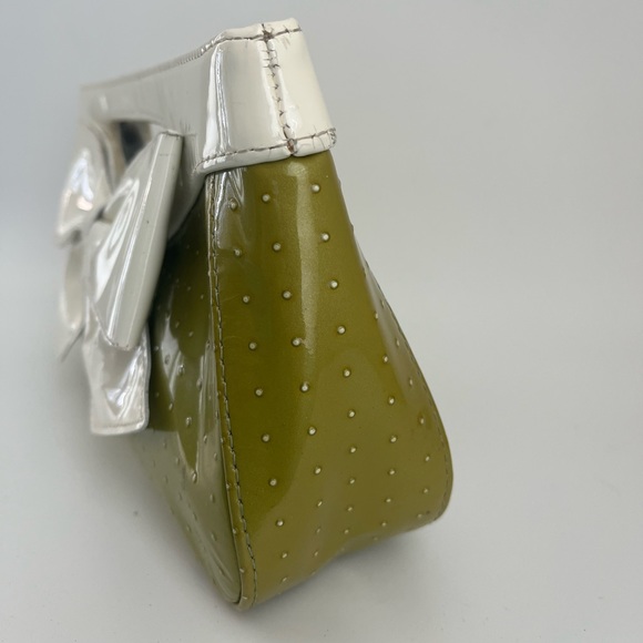 RARE vintage Isabella Fiore ostrich patent leather clutch - Picture 8 of 12